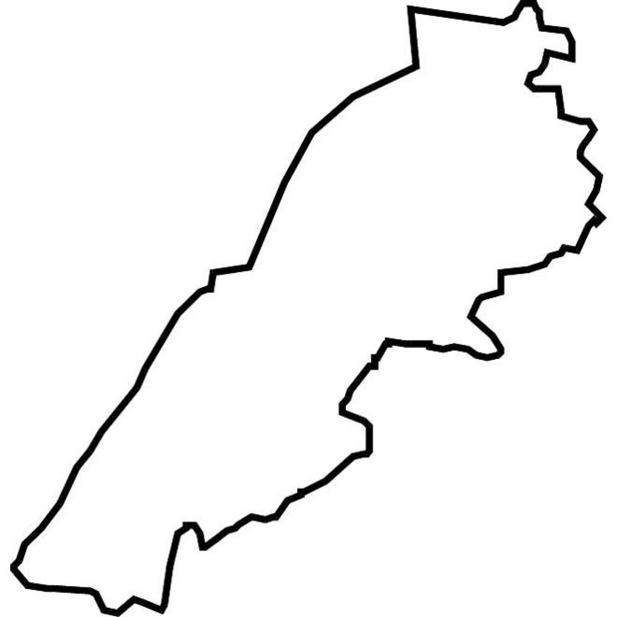 peta Lebanon peta vektor