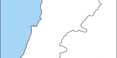 Peta kosong Lebanon